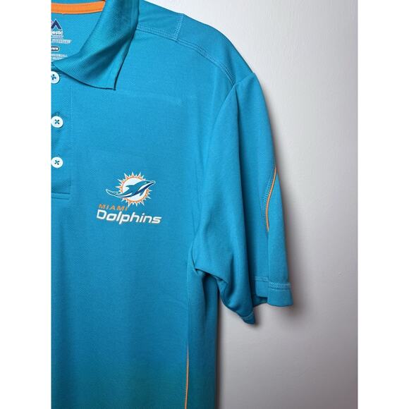 NFL Team Apparel Miami Dolphins Golf Shirt Men's Sz Medium Football - Picture 6 of 9